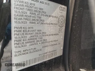 2022 Audi RS Q8 z VIN WU1ARBF18ND026936, wystawiony jako Copart lot #59860813 z przebiegiem 15 294 mil mil oraz . Historia ofert i sprzedaży dostępna na DreamBid. Obrazek 12.