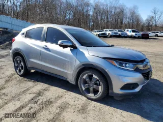 2019 Honda HR-V EX-L with VIN 3CZRU6H71KM723799, listed as a Copart auction lot 47702525 with 43,025 mi miles and Salvage Title. Bid and sale history available at carsss.com. Image 4.