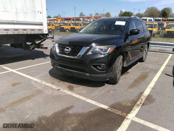 2017 Nissan Pathfinder S with VIN 5N1DR2MM1HC683719, listed as a IAAI auction lot 41944598 with 89,235 mi miles. Bid and sale history available at carsss.com. Image 2.