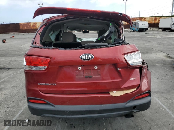 2017 Kia Sorento LX with VIN 5XYPG4A33HG294350, listed as a Copart auction lot 53995425 with 191,082 mi miles and Salvage Title. Bid and sale history available at carsss.com. Image 6.