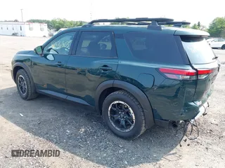 2025 Nissan Pathfinder Rock Creek with VIN 5N1DR3BD6SC239123, listed as a IAAI auction lot 42476803 with 637 mi miles and . Bid and sale history available at DreamBid. Image 3.