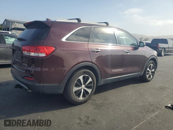 2017 Kia Sorento EX z VIN 5XYPH4A56HG290145, wystawiony jako Copart lot #59719465 z przebiegiem 79 057 mil mil oraz Szkoda całkowita • Salvage title. Historia ofert i sprzedaży dostępna na DreamBid. Obrazek 3.