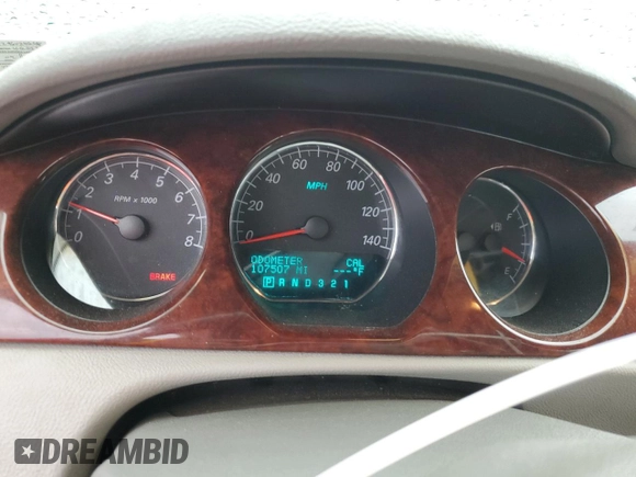 2006 Buick Lucerne CXL with VIN 1G4HD57296U246568, listed as a Copart auction lot 52777545 with 107,507 mi miles and Salvage Title. Bid and sale history available at DreamBid. Image 9.