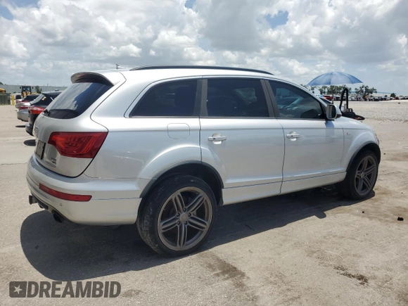 2015 Audi Q7 S line Prestige z VIN WA1DGAFE0FD018340, wystawiony jako Copart lot #65554785 z przebiegiem Nie podano mil oraz Czysty tytuł • Clean title. Historia ofert i sprzedaży dostępna na DreamBid. Obrazek 3.