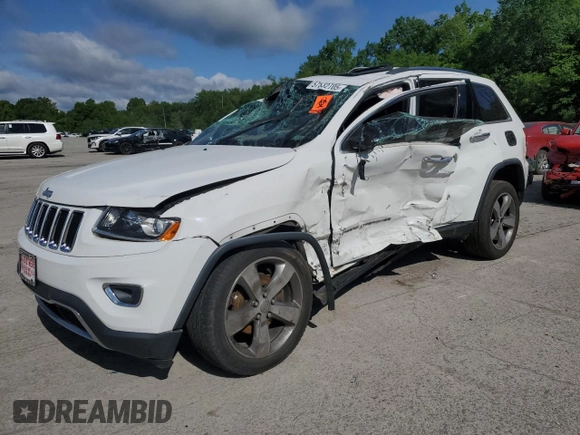 2014 Jeep Grand Cherokee Limited with VIN 1C4RJFBGXEC325357, listed as a Copart auction lot 61993715 with 156,718 mi miles and Salvage title. Bid and sale history available at DreamBid. Image 1.