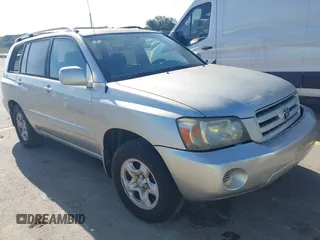 2005 Toyota Highlander with VIN JTEGD21A450122112, listed as a IAAI auction lot 42855345 with 195,017 mi miles and . Bid and sale history available at DreamBid. Image 1.