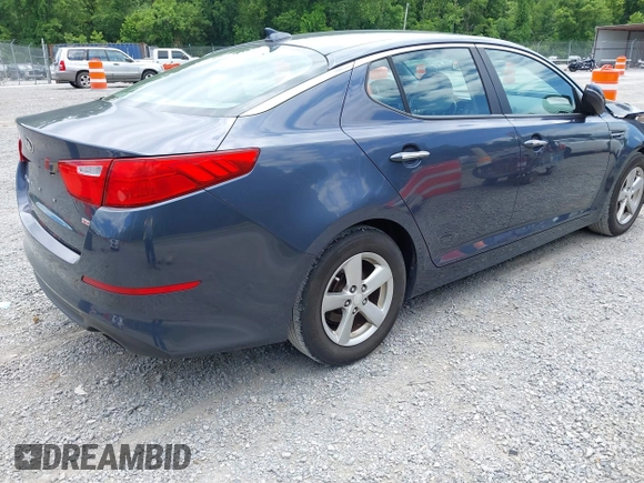 2015 Kia Optima LX with VIN 5XXGM4A75FG433164, listed as a IAAI auction lot 42537071 with 147,214 mi miles and . Bid and sale history available at DreamBid. Image 4.