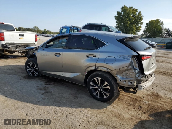 2020 Lexus NX with VIN JTJSARDZ8L5009844, listed as a Copart auction lot 76733124 with 60,139 mi miles and Salvage Title. Bid and sale history available at carsss.com. Image 2.