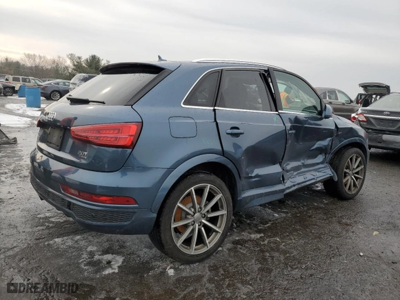 2018 Audi Q3 Premium Plus with VIN WA1JCCFSXJR027607, listed as a Copart auction lot 43586245 with 67,907 mi miles and Salvage Title. Bid and sale history available at carsss.com. Image 3.