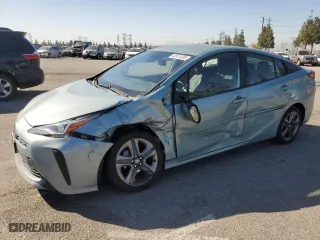 2019 Toyota Prius L Eco with VIN JTDKARFU9K3099164, listed as a Copart auction lot 52913335 with 53,951 mi miles and Salvage Title. Bid and sale history available at carsss.com. Image 1.