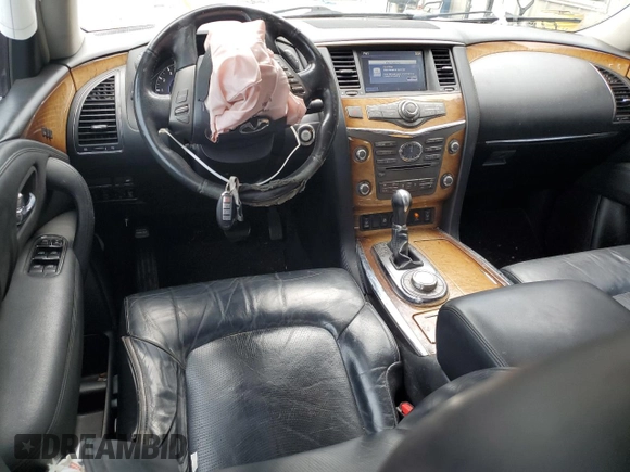 2011 Infiniti QX56 8-passenger with VIN JN8AZ2NC9B9301975, listed as a Copart auction lot 62284234 with 194,441 mi miles and Salvage Title. Bid and sale history available at carsss.com. Image 8.