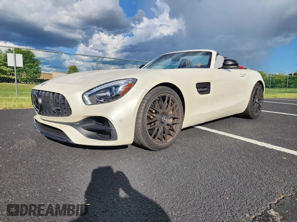 2018 Mercedes-Benz AMG GT AMG GT with VIN WDDYK7HA2JA018312, listed as a Copart auction lot 62376165 with 23,582 mi miles and Salvage title. Bid and sale history available at DreamBid. Image 2.