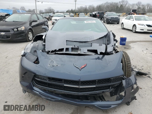 2014 Chevrolet Corvette Z51 3LT with VIN 1G1YL2D70E5135415, listed as a Copart auction lot 44211075 with 18,563 mi miles and Salvage title. Bid and sale history available at DreamBid. Image 5.