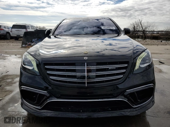 2018 Mercedes-Benz S 63 AMG with VIN WDDUG8JB6JA356529, listed as a Copart auction lot 42340515 with 40,131 mi miles and Salvage Title. Bid and sale history available at DreamBid. Image 5.