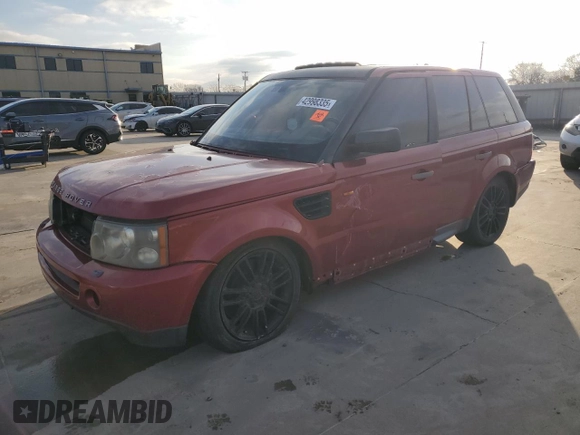 2006 Land Rover Range Rover Sport SC with VIN SALSH23406A923103, listed as a Copart auction lot 42998335 with 0 mi miles and Salvage Title. Bid and sale history available at carsss.com. Image 1.