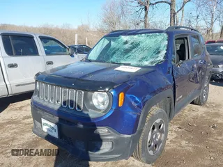 2017 Jeep Renegade Sport with VIN ZACCJBABXHPF16815, listed as a IAAI auction lot 41425872 with 132,991 mi miles and . Bid and sale history available at DreamBid. Image 2.