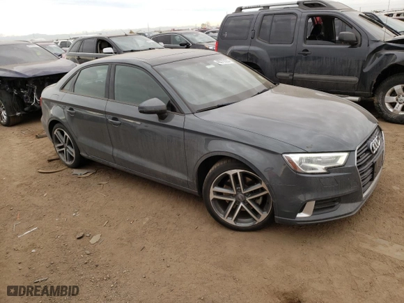 2018 Audi A3 Sedan Premium with VIN WAUB8GFF0J1018464, listed as a Copart auction lot 48275523 with 57,826 mi miles. Bid and sale history available at carsss.com. Image 4.
