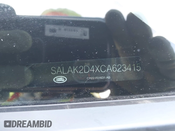 2012 Land Rover LR4 Lux with VIN SALAK2D4XCA623415, listed as a IAAI auction lot 41120545 with 142,234 mi miles and . Bid and sale history available at DreamBid. Image 9.