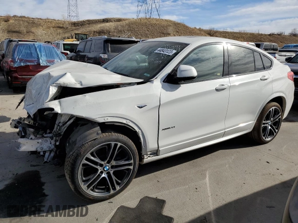 2018 BMW X4 xDrive28i with VIN 5UXXW3C58J0T80758, listed as a Copart auction lot 44843123 with 48,816 mi miles. Bid and sale history available at carsss.com. Image 1.