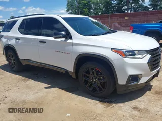 2018 Chevrolet Traverse Premier with VIN 1GNERKKW9JJ275202, listed as a IAAI auction lot 42569506 with 80,511 mi miles and . Bid and sale history available at DreamBid. Image 1.