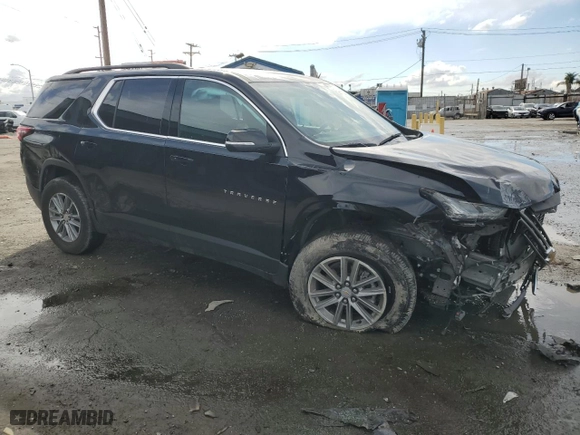 2023 Chevrolet Traverse LT Cloth with VIN 1GNERGKW8PJ326548, listed as a Copart auction lot 42641565 with 6,872 mi miles and Salvage Title. Bid and sale history available at carsss.com. Image 4.