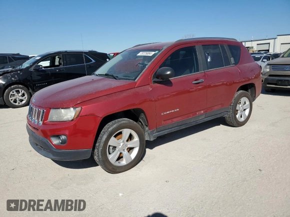 2015 Jeep Compass Sport with VIN 1C4NJCBBXFD116049, listed as a Copart auction lot 73225884 with 115,299 mi miles and Clean Title. Bid and sale history available at carsss.com. Image 1.