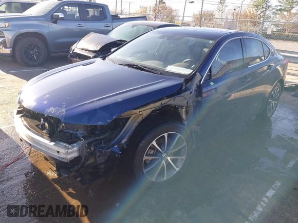 2015 Acura TLX Advance with VIN 19UUB3F74FA009984, listed as a IAAI auction lot 41724728 with 155,841 mi miles and . Bid and sale history available at DreamBid. Image 2.