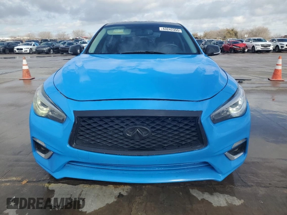2018 Infiniti Q50 Sport with VIN JN1EV7AP3JM360808, listed as a Copart auction lot 43242355 with 57,089 mi miles and Clean Title. Bid and sale history available at carsss.com. Image 5.