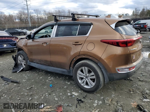 2017 Kia Sportage LX with VIN KNDPMCAC7H7291029, listed as a Copart auction lot 48164115 with 70,199 mi miles and Salvage Title. Bid and sale history available at DreamBid. Image 2.