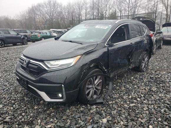2020 Honda CR-V Touring with VIN 2HKRW2H98LH621837, listed as a Copart auction lot 51581035 with 76,973 mi miles and Salvage Title. Bid and sale history available at carsss.com. Image 1.
