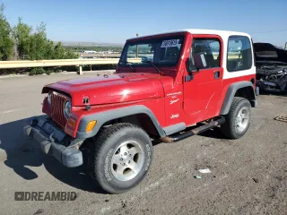 2000 Jeep Wrangler Sport with VIN 1J4FA49S8YP703071, listed as a Copart auction lot 56919615 with 59,734 mi miles and Salvage title. Bid and sale history available at DreamBid. Image 1.