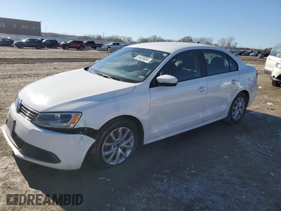 2012 Volkswagen Jetta Sedan SE w/Convenience PZEV with VIN 3VWDP7AJ8CM117174, listed as a Copart auction lot 81629834 with 153,109 mi miles and Salvage Title. Bid and sale history available at carsss.com. Image 1.