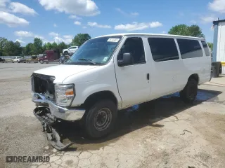 2012 Ford Econoline Wagon XL with VIN 1FBSS3BL5CDA01156, listed as a Copart auction lot 50744455 with 386,889 mi miles and Salvage Title. Bid and sale history available at carsss.com. Image 1.