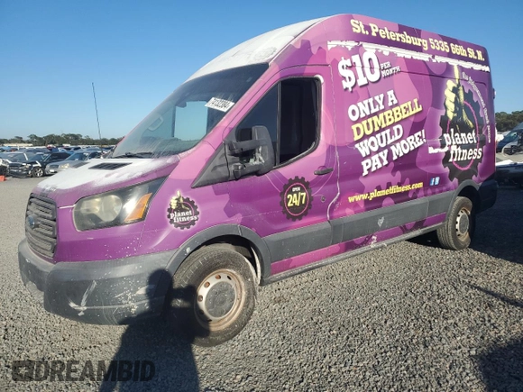 2015 Ford Transit with VIN 1FTSW2XG7FKA57802, listed as a Copart auction lot 74132384 with Not Provided miles and Salvage Title. Bid and sale history available at DreamBid. Image 1.