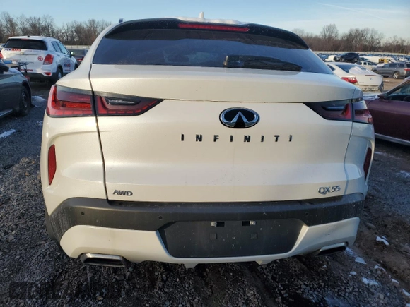 2023 Infiniti QX55 Essential z VIN 3PCAJ5KR8PF109795, wystawiony jako Copart lot #85816114 z przebiegiem 11 985 mil mil oraz Szkoda całkowita • Salvage title. Historia ofert i sprzedaży dostępna na DreamBid. Obrazek 6.