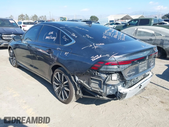 2023 Honda Accord Touring with VIN 1HGCY2F88PA030867, listed as a IAAI auction lot 41344807 with 19,745 mi miles and . Bid and sale history available at DreamBid. Image 3.