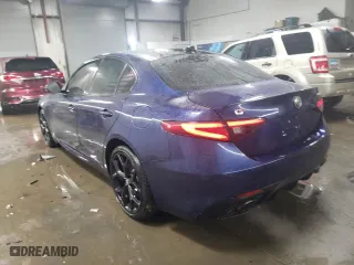 2017 Alfa Romeo Giulia Ti with VIN ZARFAEENXH7560576, listed as a Copart auction lot 87955065 with 95,768 mi miles and Salvage Title. Bid and sale history available at carsss.com. Image 2.