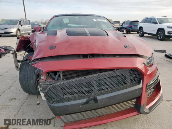 2019 Ford Mustang GT with VIN 1FA6P8CFXK5105693, listed as a Copart auction lot 50537475 with 69,543 mi miles and Salvage Title. Bid and sale history available at carsss.com. Image 5.