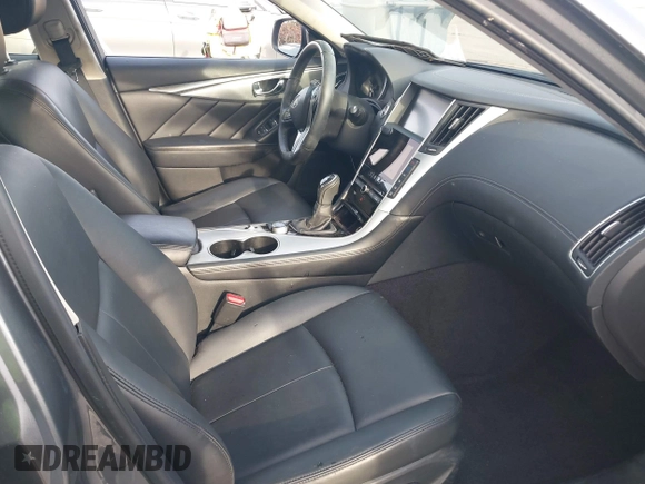2019 Infiniti Q50 3.0t LUXE with VIN JN1EV7APXKM542829, listed as a IAAI auction lot 41146340 with 43,708 mi miles. Bid and sale history available at carsss.com. Image 5.