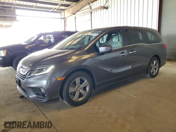 2019 Honda Odyssey EX-L with VIN 5FNRL6H79KB069020, listed as a Copart auction lot 52890475 with 63,401 mi miles and Salvage Title. Bid and sale history available at carsss.com. Image 1.