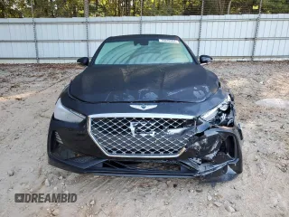 2021 Genesis G70 2.0T with VIN KMTG64LA6MU073463, listed as a Copart auction lot 76839984 with 43,451 mi miles and Salvage Title. Bid and sale history available at carsss.com. Image 5.