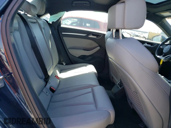 2018 Audi A3 Sedan Premium Plus with VIN WAUJ8GFF8J1040773, listed as a Copart auction lot 49757833 with 47,628 mi miles. Bid and sale history available at carsss.com. Image 10.