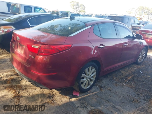 2015 Kia Optima EX with VIN 5XXGN4A70FG385182, listed as a IAAI auction lot 42005000 with 199,417 mi miles. Bid and sale history available at carsss.com. Image 4.