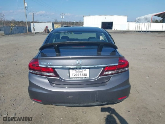 2014 Honda Civic Sedan LX with VIN 19XFB2F53EE081903, listed as a IAAI auction lot 41491003 with 34,652 mi miles. Bid and sale history available at carsss.com. Image 16.