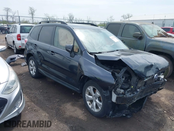 2014 Subaru Forester Premium z VIN JF2SJAEC9EH443773, wystawiony jako IAAI lot #42012194 z przebiegiem 98 769 mil mil oraz . Historia ofert i sprzedaży dostępna na DreamBid. Obrazek 1.