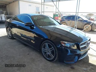 2018 Mercedes-Benz E-Class E 400 with VIN WDD1J6FB4JF027221, listed as a IAAI auction lot 41493345 with 74,668 mi miles. Bid and sale history available at carsss.com. Image 1.