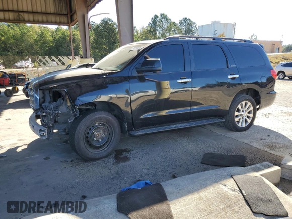 2014 Toyota Sequoia Limited with VIN 5TDKY5G17ES053201, listed as a Copart auction lot 76120664 with 0 mi miles and Salvage Title. Bid and sale history available at carsss.com. Image 1.