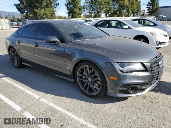 2015 Audi A7 Prestige with VIN WAU2GAFC9FN007341, listed as a Copart auction lot 84932524 with 62,672 mi miles and Salvage title. Bid and sale history available at DreamBid. Image 4.
