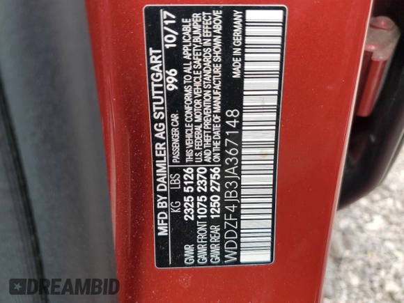2018 Mercedes-Benz E 300 with VIN WDDZF4JB3JA367148, listed as a Copart auction lot 55642295 with 133,163 mi miles and Clean Title. Bid and sale history available at DreamBid. Image 12.