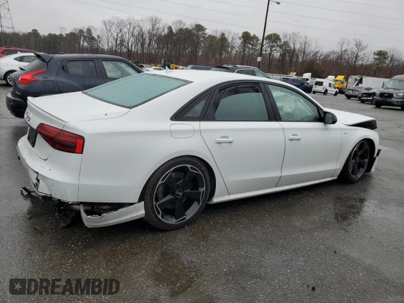 2016 Audi S8 Plus with VIN WUAJ5AFD8GN900070, listed as a Copart auction lot 43043585 with 168,635 mi miles and Salvage Title. Bid and sale history available at carsss.com. Image 3.